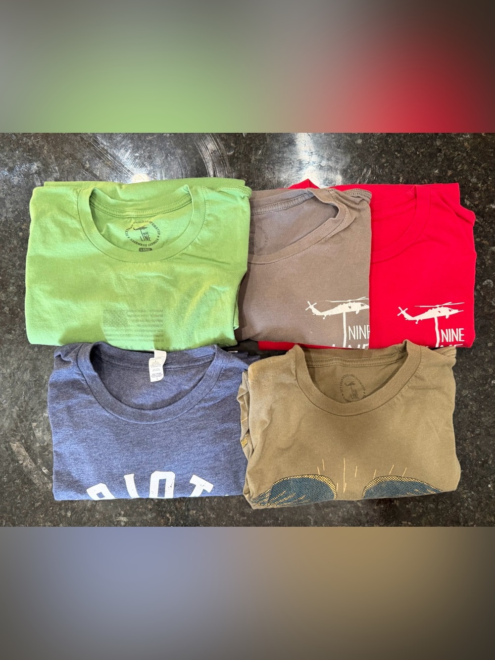 Men’s Nine Line Lot Short-Sleeve Crewneck Tee - Eagle Flag USA